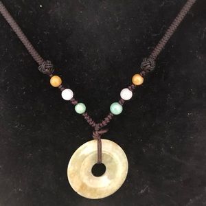 Genuine antique Jade pendant necklace